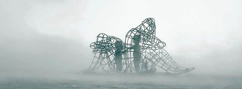Burning Man Sculpture "Love" - Inner Child Trapped in Us, by Alexandr Milov